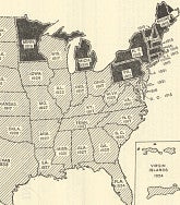 Census Bureau Birth Registration Area 1933 Cartogram